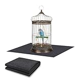 Ylsamzgkj Large Bird Cage Mat, Under Pet Cage Mat, Absorbent/Waterproof Felt Pad for Bird Cages, Reptile Aquariums, Dog Kennels, with Non-Slip Backing for Hard Floors and Surfaces (30 x 36 inch)