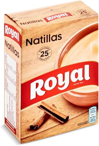 Royal Natillas, Preparado en Polvo 25 Raciones, Pack 5 x 20g - 100 g (Paquete de 7)