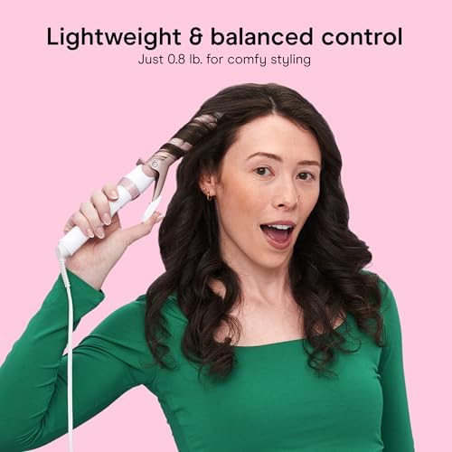 Conair Curling Iron, Double Ceramic, 1" Barrel, White/Rose Gold - 4