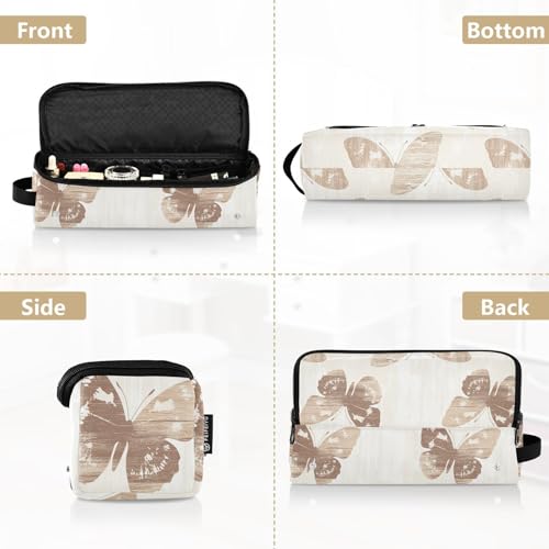 Bolso de viaje Butterfly Wood Brown para plancha de pelo, rizador, secador y accesorios de cabello, resistente al calor con bolsillos interiores miniatura 5