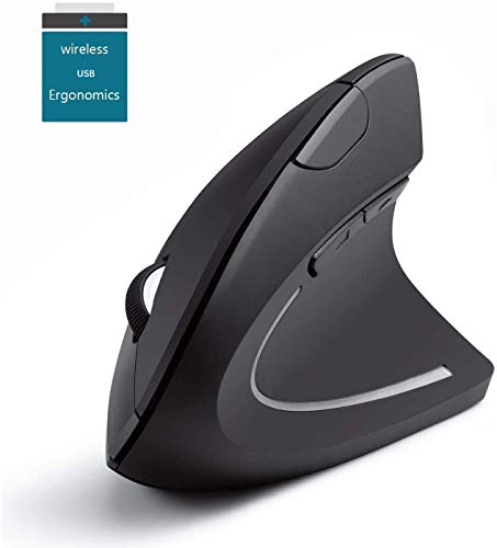 Fitzladd Ergonomic Wireless Mouse, 2.4G USB Vertical Ergonomic Mouse with 6 Buttons 3