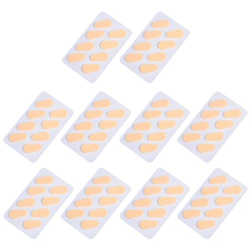 COHEALI Kit de 40 Pares de Almohadillas Nasales Antideslizantes de Esponja EVA para Monturas de Gafas Forma de Gota Color Piel Elevadoras y Transpirables para Gafas de Sol y Graduadas