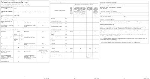 Balay - Frigorífico Americano XXL, NoFrost, Dispensador de Agua y Hielo, Cajones Fresh, Acero Inoxidable, 3FAE494XE - imagen 13