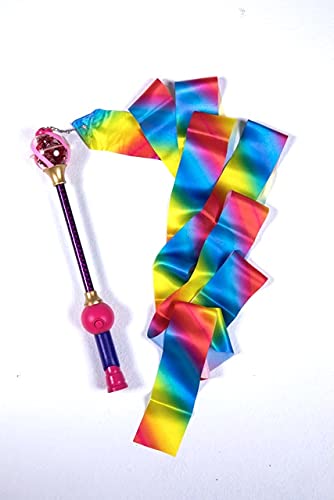 YoYo Ribbon Dancer, 10 feet of Ribbon with Ball That retracts and Comes Back to You, Lights up with LED Light for Night Moves, Gymnastics, Create Your own Tricks and Dances