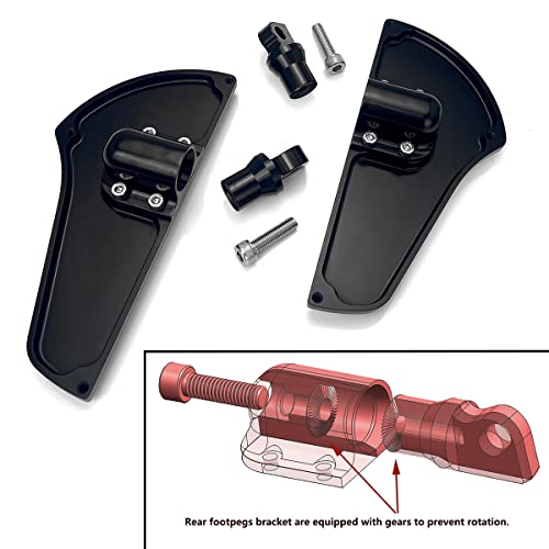 Happy-Motor Defiance Driver Floorboards For Harley Floorboard Highway Footrest Touring Flhx Fltr Flht Street Road Glide Footboards Brake Pedals 1980-2023 #TOP5