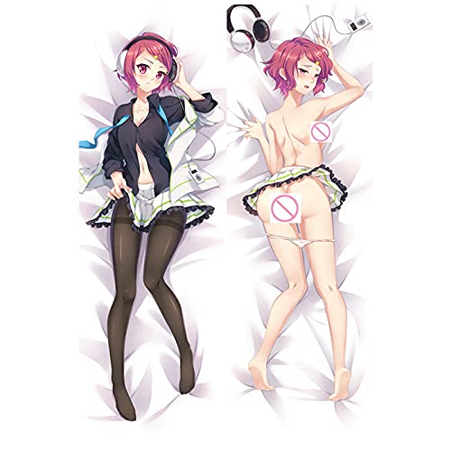 Musaigen no Phantom World 3D Double Sided High Resolution Anime Pattern Print Hugging Manga Pillow Case 160x50cm(62.9inx19.6in)