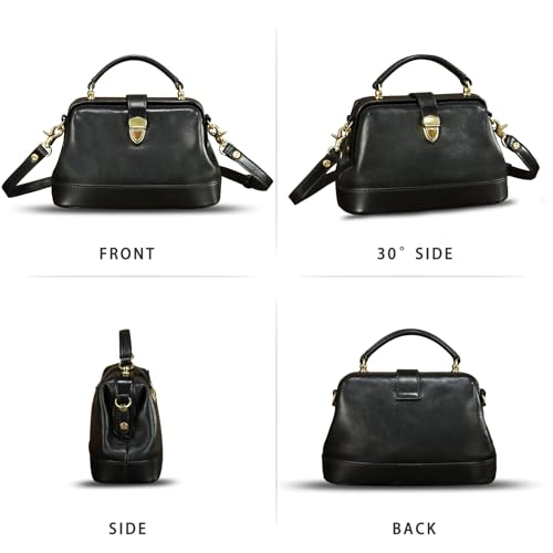 Genuine Leather Small Purses and Handbags for Women Designer Vintage Doctor Style Crossbody Bag Shoulder Satchel Phone Bag4