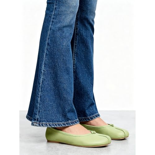 Image of Tabi Shoes Women Split Toe Shoes Wide Width Ballet Flats Comfort Casual Work Shoes for Women Office