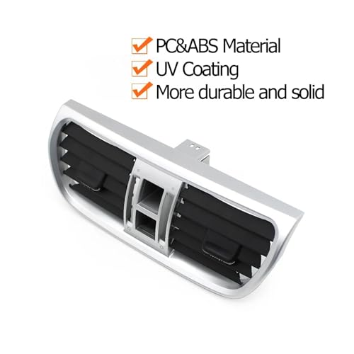 Rejilla de ventilación central derecha plata para Porsche 911 997 4