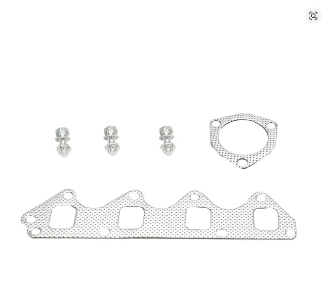 Collettore di Scarico in Acciaio Inox per Suzuki Samurai | Geo Tracker Compatibile, Motore 1.3L e 1.6L L4, Include Guarnizioni, Finitura Lucida, Sistema di Scarico Auto