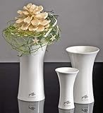 Höhe: 22 cm Porzellan X-Vase 22 weiss