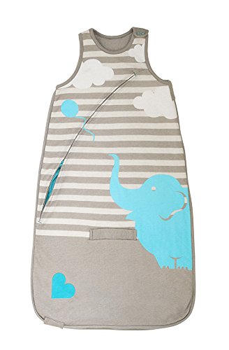 Plantilla para realizar tela acolchada gracias a Love Inventa dispositivo entra en suspensión al 2,5 con diseño de elefantes y cama de matrimonio/de 10-12m/mango color gris