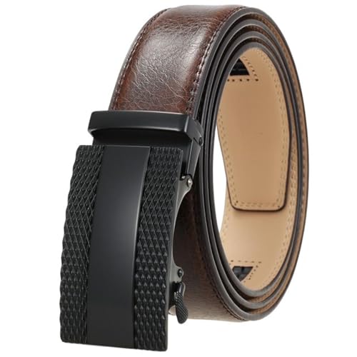 Ceinture homme en cuir véritable de luxe avec sa boucle automatique élégante