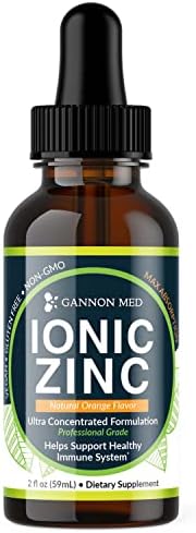 Zinc Supplements - Immunity + Skin + Reproductive Health Minerals - Zinc Chelate Immune Booster for Kids & Adults (Ionic Zinc, Liquid Drops) (Single)