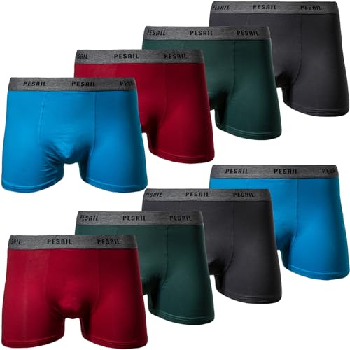 Pesail 8er Pack Jungen Boxershorts Gr. 158, 164, 170 Kinder Unterwäsche Retroshorts Unterhose 158-8er Pack Farbmix 6