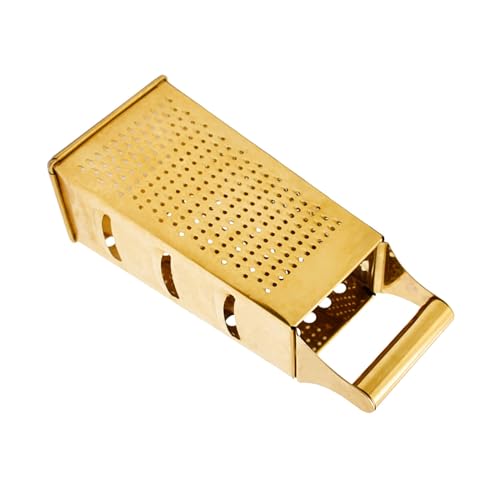 NULYLU Rallador de Queso Multifuncional de Acero Inoxidable, Cortador y Rallador de Verduras para Cocina, Diseño Vertical de Cuatro Caras, Resistente Óxido, Adecuado para Frutas