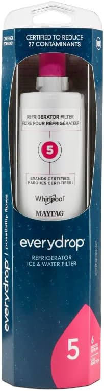 everydrop by Whirlpool Ice and Water Refrigerator Filter 5, EDR5RXD1, Single-Pack everydrop by Whirlpool Ice and Water Refrigerator Filter 5, EDR5RXD1, Single-Pack