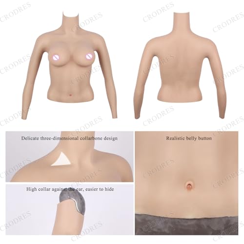 Falsos pechos de silicona copa D con brazos para solucionar asimetrias 3