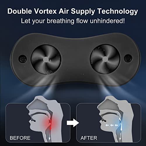 Anti Snoring Devices, Snoring Solution, Automatic Double Eddy Current Nasal Stop Snoring Dilator Nose Vents Plugs, 1 Count (Black)