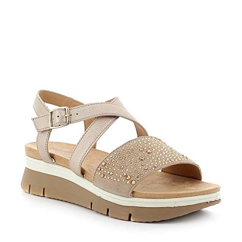 ENVAL SOFT 7283622 Sandali Scarpe Zeppa Pelle