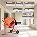 Harigal Electric Cement Mixer, 5.0 cubic Ft, Portable Concrete Mixer Machine, Wheelbarrow Cement Mixing Tools for Stucco