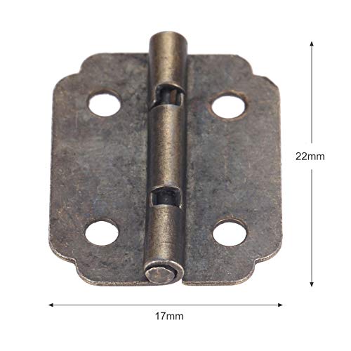 Bisagras decorativas de bronce con 4 orificios para un soporte estable y duradero 4