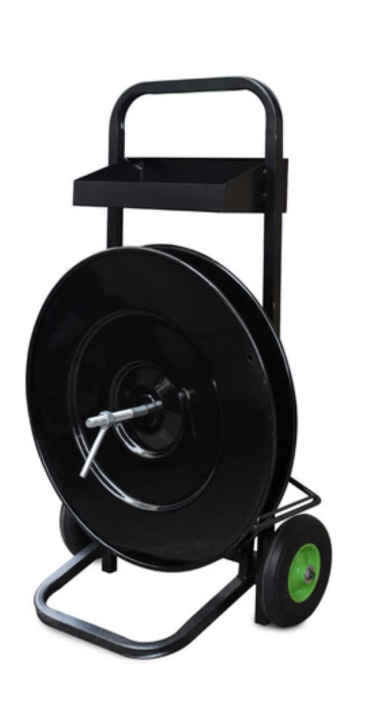 Carro Portaflejes para Flejes de Polipropileno (pp) y Pet Diámetro 150-400mm con Ruedas. Carro Porta Fleje Carro para Fleje - Carro de Fleje - Carro Devanador Fleje Carrito para Fleje Soporte Fleje