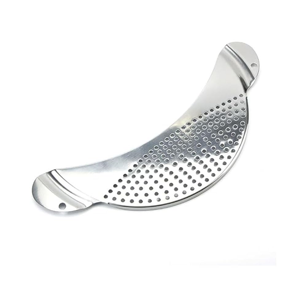 Half Moon Pan Strainer,Pot Drainer Stainless Steel Colander Kitchen Drainer for Spaghetti Noodles Grease Vegetable - Image 3