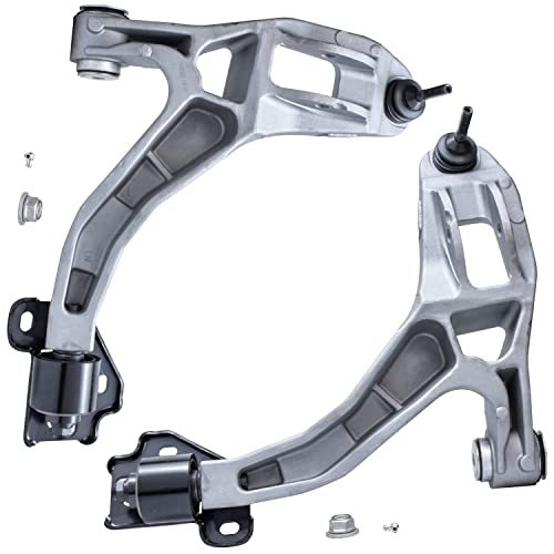Image of Detroit Axle - 4pc Front End Control Arms Kit for Ford Crown Victoria Lincoln Town Car Mercury Grand Marquis Marauder, 2 Lower Control Arms w /Ball Joint 2 Upper Ball Joints Replacement