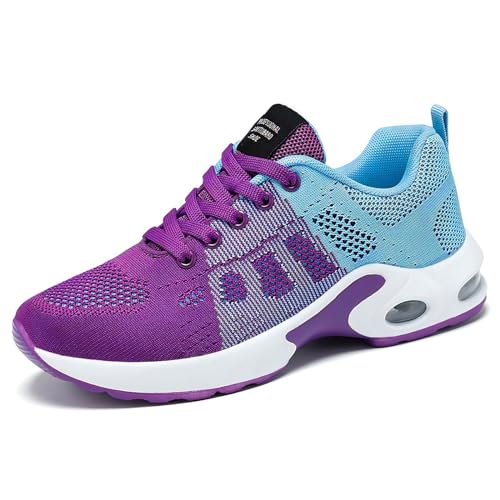 [クロスマーベリー] 通勤シューズ レディース スニーカー 軽量 通気性 疲れない 冬 カジュアル 通勤 通学 シューズ おしゃれ 散歩 メッシュ 歩きやすい 立ち仕事 ウォーキング 大人 靴 厚底 CY113-PP/BL-23.5