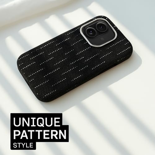 Image of AIBEX Aramid Fiber Mag-Saf Case Compatible for iPhone 16 | Slim Protective Back Cover with Built-in Magnets | Wireless Charging Support | Camera Ring Stand | Shockproof with Air Guard Corners