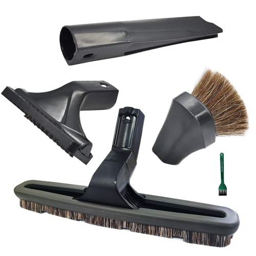 EZ SPARES 4Pcs Vacuum Attachments Compatible with Rainbow Cleaner Vacuum Horsehair Brush,Dusting Floor Brush Tools,Cleaning Wand Accessories,Vacuum Attachments Crevice Tool Kit