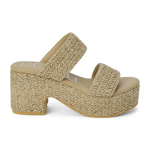 Image of BEACH by Matisse Womens Gem Platform Block Casual Sandals Casual High Heel 3 inch & Up - Off White