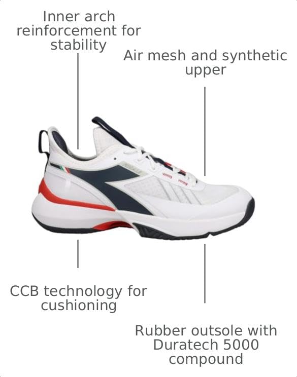 Image of Diadora Mens Finale All Ground Tennis Sneakers Shoes - Blue
