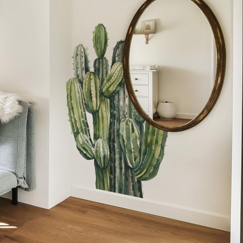 Vinilos decorativos de cactus grandes para pared miniatura 7