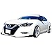 IKON MOTORSPORTS Front Bumper Lip Compatible with 2016-2018 Nissan Maxima, Black PU Front Lip Finisher Under Chin Spoiler Add On