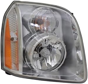 For GMC Yukon Headlight Assembly 2007-2014 Passenger Side DOT Certified Bulbs Included GM2503318 | 20969897 ;HYBRID; DENALI