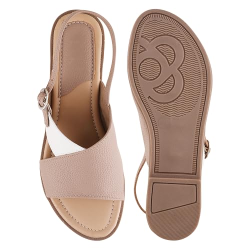 Image of SilverArrow womens Velisse Wedge Slides Sandals Open Toe Comfort Slip On Casual Daily Wear Flats