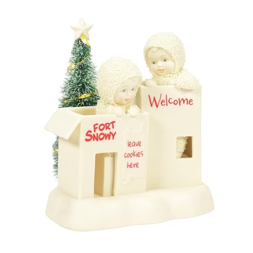 Department 56 Snowbabies Christmas Jubilee Frosty Frolic Fort with Tree Lit Figurine, 5.51 Inch, Multicolor by Department 56 - Used condition - US$14.10