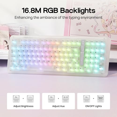 Image of KiiBoom Phantom98 Lite 96% Wireless Mechanical Gaming Keyboard, VIA Custom