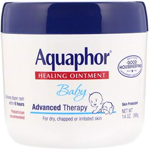 Aquaphor Baby Healing Ointment Advanced Therapy 14 Ounce Jar (414ml) (2 Pack)
