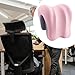MotiveTech Office Chair Memory Neck Support Memory Foam Desk Pillow Nonslip with Zipper, Washable Universal Desk Sleeping Napping Pillow, Pink