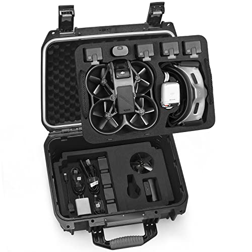 Lekufee Étui Rrigide Étanche pour DJI Avata Pro-View Combo (DJI Goggles 2) et Autres Accessoires DJI Avata (Valise Seulement) (Pas pour Les Goggles V2)