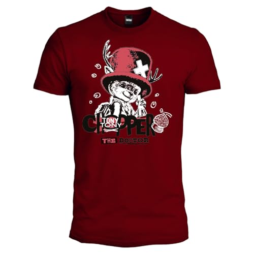 One Piece – Chopper - The Doctor – T-Shirt Homme et Femme en Coton, Coupe Classique pour Adulte et Adolescent S