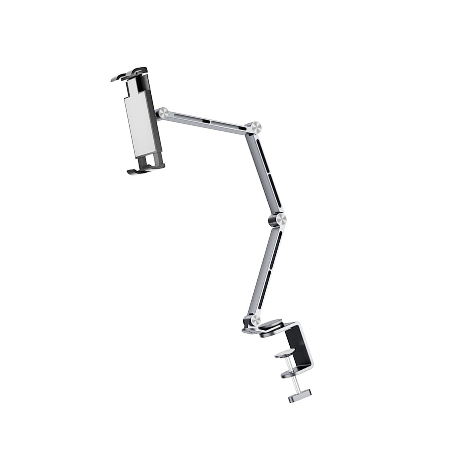 Universals - Supporto girevole per tablet e telefono, per schermi da 4 a 12,9 pollici, con struttura leggera in alluminio