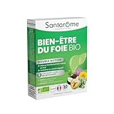 Santarome Bio - Bien-Être du Foie | Complément Alimentaire Digestion | Action Drainante & Anti-Oxydante - A base de plantes - Artichaut, Radis Noir | 30 gélules | Végan |Made In France