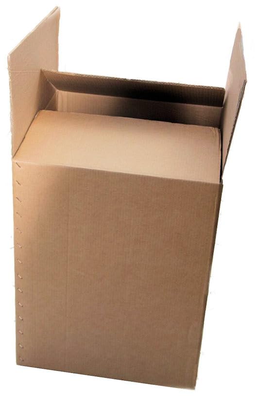 1 x Extra Large Heavy Duty Double Wall Cardboard Box Size 19'' x 19'' x 24'' (485 x 485 x 610mm), Recyclable Durable and Reusable House Moving Strong Removal Storage Box