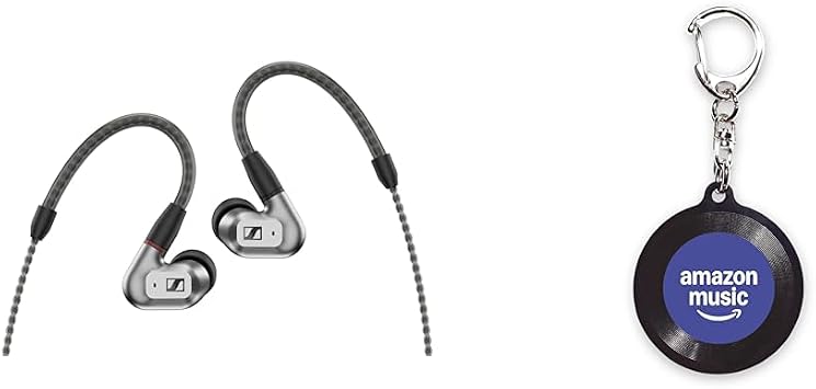 Exclusive ItemSennheiser   Earphones Wired IE 200 Silver Dynamic Canal Type + ExclusiveThe Music   Amazon Music Music Keychain ver3.0