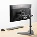 VIVO Steel Universal Full Motion Pole Mount Monitor Arm with Removable 75mm and 100mm VESA Plate, Fits 17 to 32 inch Screens, Black, MOUNT-POLE01A