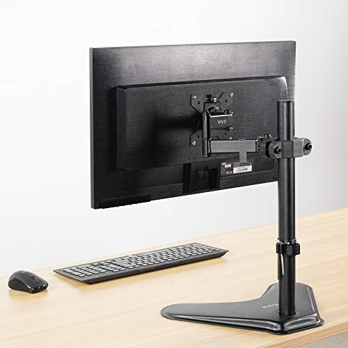 VIVO Steel Universal Full Motion Pole Mount Monitor Arm with Removable 75mm and 100mm VESA Plate, Fits 17 to 32 inch Screens, Black, MOUNT-POLE01A by VIVO - Image 9